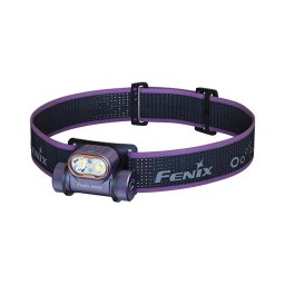 Fenix HM55RPRP - frontală LED reîncărcabilă, reglabilă, LED/USB, 1600mAh, IP68, 1200lm, 141,2h, mov