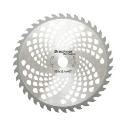 Disc circular vidia pentru motocoasa/trimmer, Breckner Germany, 255x25.4x1.3 mm, 40 dinti