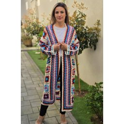 Cardigan brodat macrame 2
