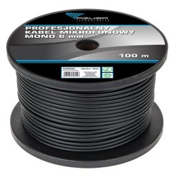 Cablu microfon mono profesional 6,2 mm, rola 100 m Azusa