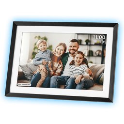 Rama foto digitala WiFi 10.1" IPS cu Frameo si Ambilight Kruger Matz