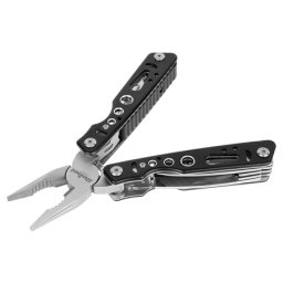 Briceag multifunctional din inox Rebel cu cleste, surubelnite si husa