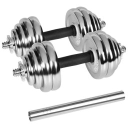 Set gantere reglabile Rebel Active 30 kg cu valiza, conector si discuri