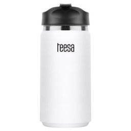 Termos Teesa alb 350 ml din inox, compact pentru cafea si ceai