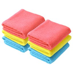 Set 6 lavete din microfibra Teesa 30x40 cm, 250 g/m², multicolor