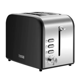 Toaster Teesa 850W din inox, 2 felii, 6 trepte, dezghetare si reîncalzire