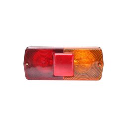 Lampa stop spate 12V cu catadioptru integrat rosu/galben, 180×75×65 mm (DISCP54)