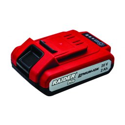 Acumulator Li-Ion 20V 2Ah Raider Pro pentru RDP-CDL21, cu protectie inteligenta