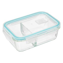 Caserola compartimentata 5Five Clipeat din sticla borosilicata, 0,7 L