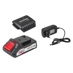 Set încarcator si acumulator 20V 2Ah Raider Pro R20 pentru scule electrice