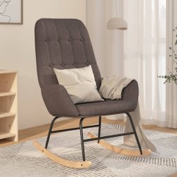 Scaun balansoar, gri închis, material textil GartenMobel Dekor
