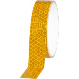 Banda reflectorizanta autoadeziva Strend Pro galbena 25 mm x 2 m