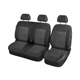 Huse scaune autoutilitara 2+1 RoGroup, universale, negru-gri
