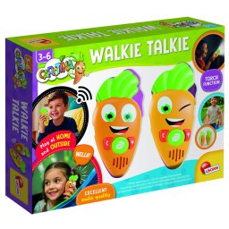 Set walkie-talkie pentru copii Carotina cu lanterna, 2 bucati