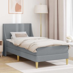 Cadru de pat cu saltea cu headboard Poliester GartenMobel Dekor