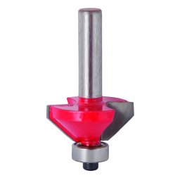 Freza profilata 45° pentru lemn, coada 8 mm, cu rulment si carbura
