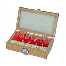 Set freze profilate pentru lemn, coada 8 mm, 5 piese, Type C