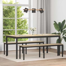 Mese de sufragerie 2 pcs 180 x 90 x 75 cm Lemn compozit GartenMobel Dekor