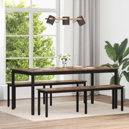 Mese de sufragerie 2 pcs 180 x 90 x 75 cm Lemn compozit GartenMobel Dekor