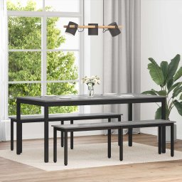 Mese de sufragerie 2 pcs 180 x 90 x 75 cm Lemn compozit GartenMobel Dekor