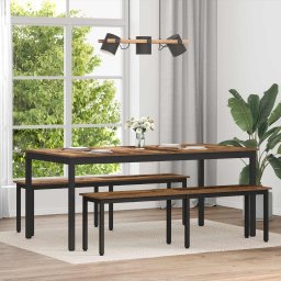 Mese de sufragerie 2 pcs 180 x 90 x 75 cm Lemn compozit GartenMobel Dekor