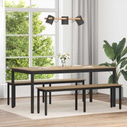 Mese de sufragerie 2 pcs 180 x 90 x 75 cm Lemn compozit GartenMobel Dekor