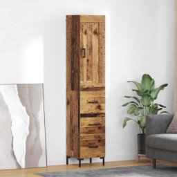 Bufet cu sertar Lemn Vechi 34,5 x 34 x 180 cm Lemn compozit GartenMobel Dekor