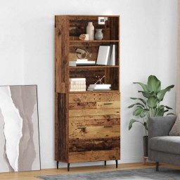 Bufet cu sertar 2 pcs Lemn Vechi Lemn compozit GartenMobel Dekor