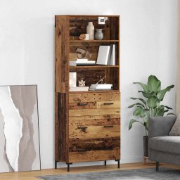 Bufet cu sertar Lemn vechi 69,5 x 34 x 180 cm Lemn compozit GartenMobel Dekor