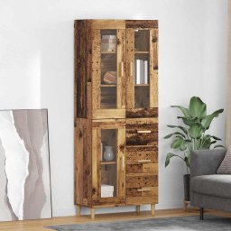 Bufet cu sertar Lemn Vechi 69,5 x 34 x 180 cm Lemn compozit GartenMobel Dekor