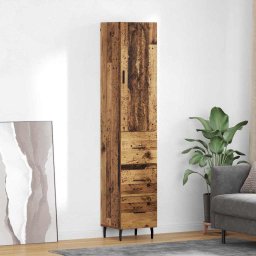 Bufet cu sertar Lemn Vechi 34,5 x 34 x 180 cm Lemn compozit GartenMobel Dekor