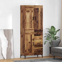 Bufet cu sertar 2 pcs Lemn Vechi Lemn compozit GartenMobel Dekor
