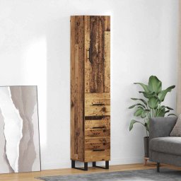 Bufet cu sertar Lemn Vechi 34,5 x 34 x 180 cm Lemn compozit GartenMobel Dekor