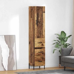 Bufet cu sertar Lemn Vechi 34,5 x 34 x 180 cm Lemn compozit GartenMobel Dekor