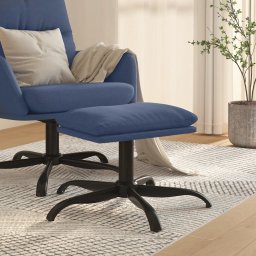 Taburet, albastru, 60x60x36 cm, material textil GartenMobel Dekor
