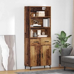 Bufet cu sertar Lemn vechi 69,5 x 34 x 180 cm Lemn compozit GartenMobel Dekor