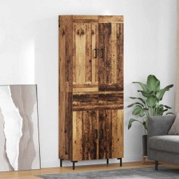 Bufet cu sertar 2 pcs Lemn Vechi Lemn compozit GartenMobel Dekor