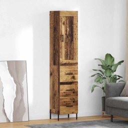 Bufet cu sertar Lemn Vechi 34,5 x 34 x 180 cm Lemn compozit GartenMobel Dekor