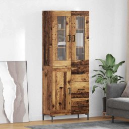 Bufet cu sertar 2 pcs Lemn vechi Lemn compozit GartenMobel Dekor