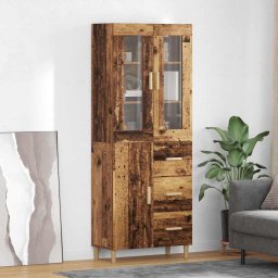 Bufet cu sertar Lemn Vechi 69,5 x 34 x 180 cm Lemn compozit GartenMobel Dekor