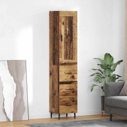 Bufet cu sertar Lemn Vechi 34,5 x 34 x 180 cm Lemn compozit GartenMobel Dekor