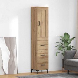 Bufet Stejar Artizanal 34,5 x 34 x 180 cm Lemn compozit GartenMobel Dekor