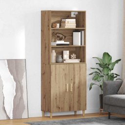 Bufet Stejar Artizanal 69,5 x 32,5 x 180 cm Lemn compozit GartenMobel Dekor
