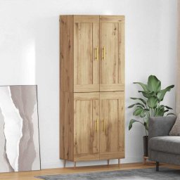 Bufet Stejar Artizanal 69,5 x 34 x 180 cm Lemn compozit GartenMobel Dekor