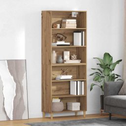 Bufet Stejar Artizanal 69,5 x 32,5 x 180 cm Lemn compozit GartenMobel Dekor