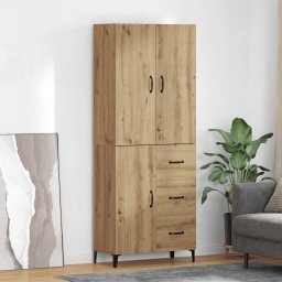 Bufet Stejar Artizanal 69,5 x 34 x 180 cm Lemn compozit GartenMobel Dekor