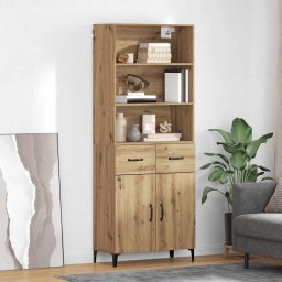 Bufet Stejar Artizanal 69,5 x 34 x 180 cm Lemn compozit GartenMobel Dekor