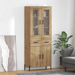 Bufet Stejar Artizanal 69,5 x 34 x 180 cm Lemn compozit GartenMobel Dekor