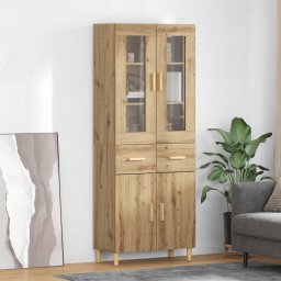 Bufet Stejar Artizanal 69,5 x 34 x 180 cm Lemn compozit GartenMobel Dekor