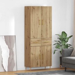 Bufet Stejar Artizanal 69,5 x 34 x 180 cm Lemn compozit GartenMobel Dekor